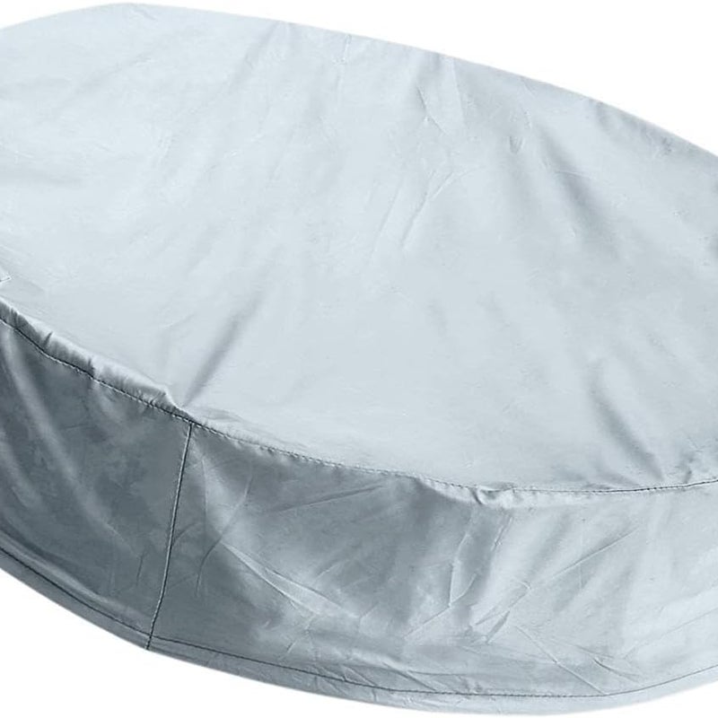 Okrągła ochronna pokrywa basenowa o średnicy 162 cm, składana, pyłoszczelna, z troczkiem, która utrzyma Twój basen w czystości