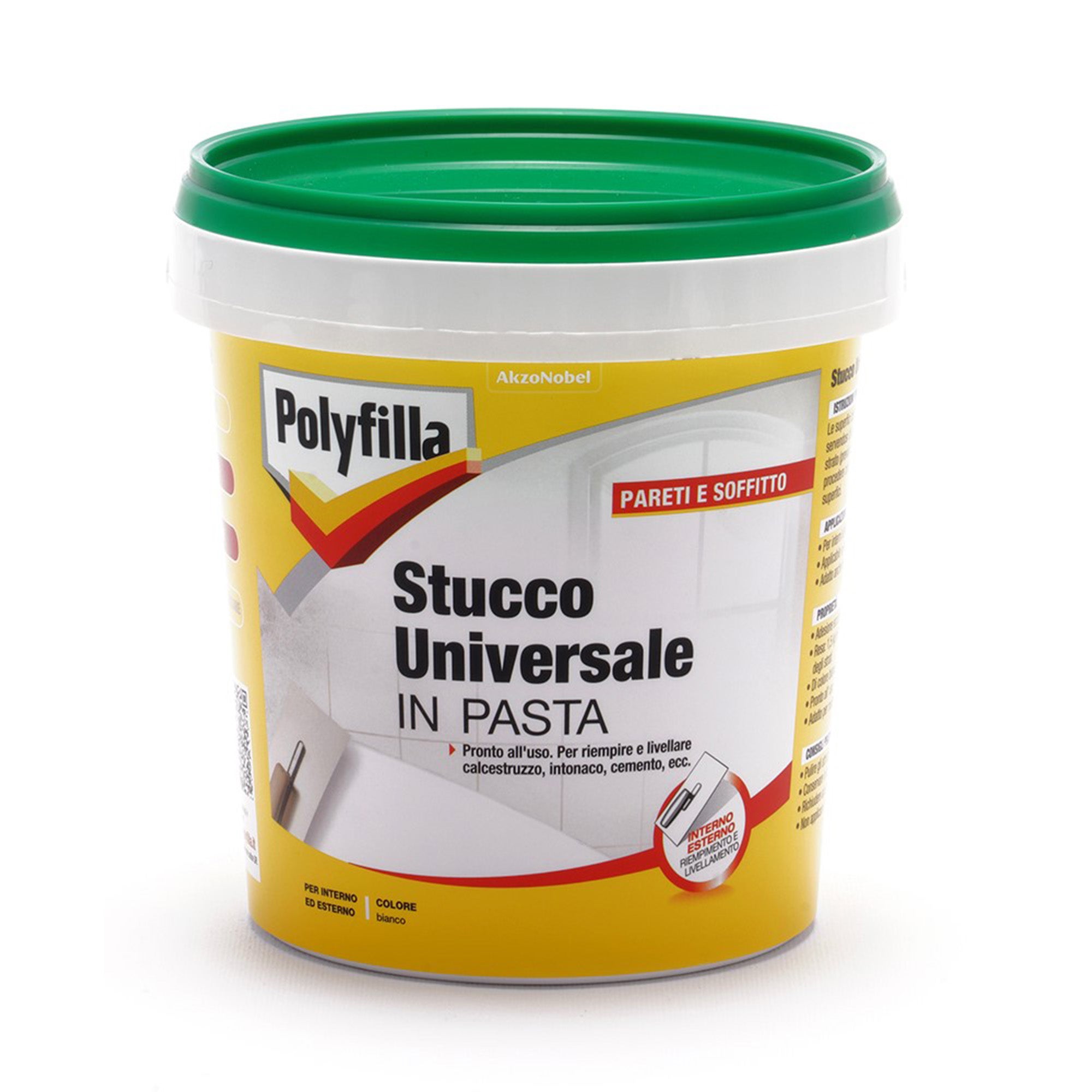 Stucco Universale POLYFILLA - Per Interni Ed Esterni, Pronto Uso, Bianco, 1 Kg, Per Riparazioni Murarie - Foto 10
