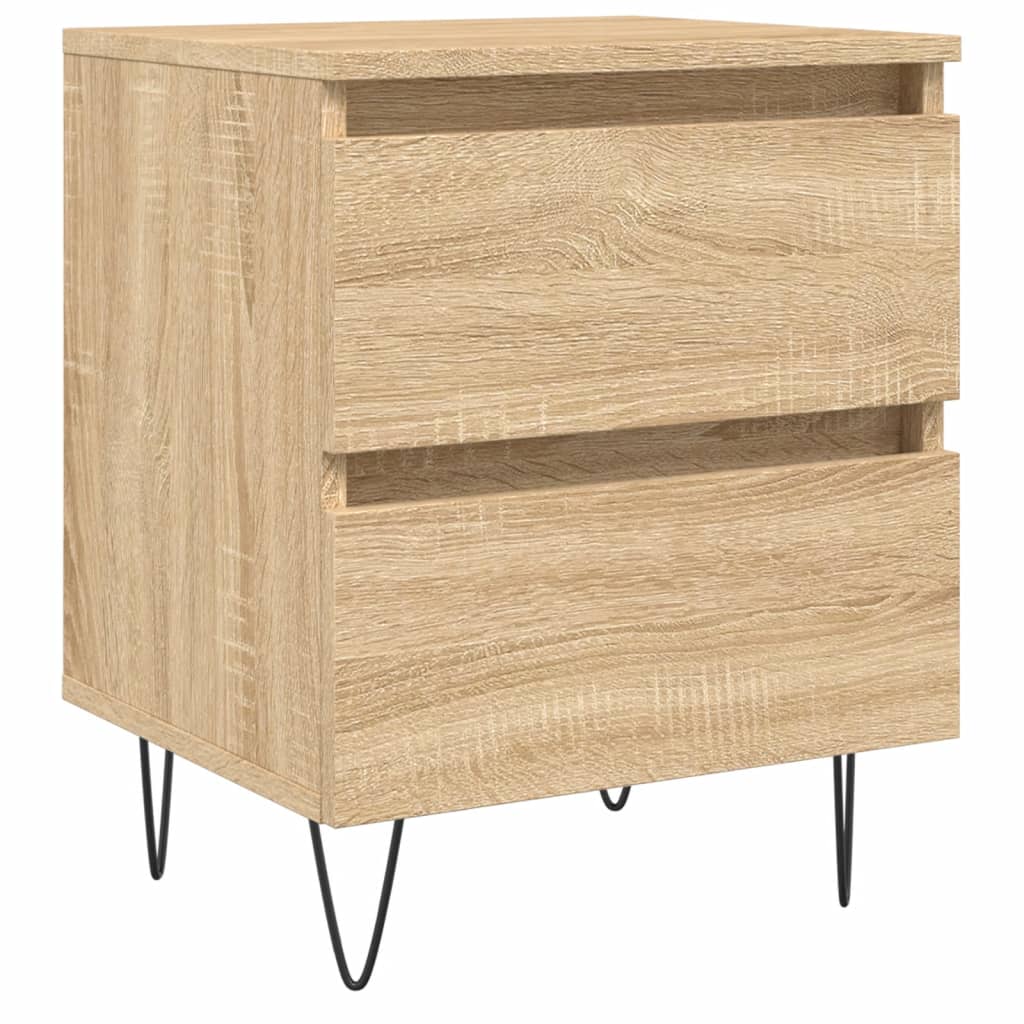 Moselota  Mesita De Noche Roble Sonoma 40X35x50 Cm Madera Contrachapada , Leroy Merlin