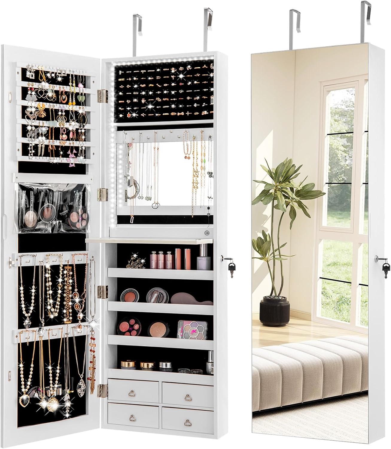 Portagioie Organizer Porta Gioielli Bracciali Collane Anelli Orecchini 59061 TrAdE Shop Traesio