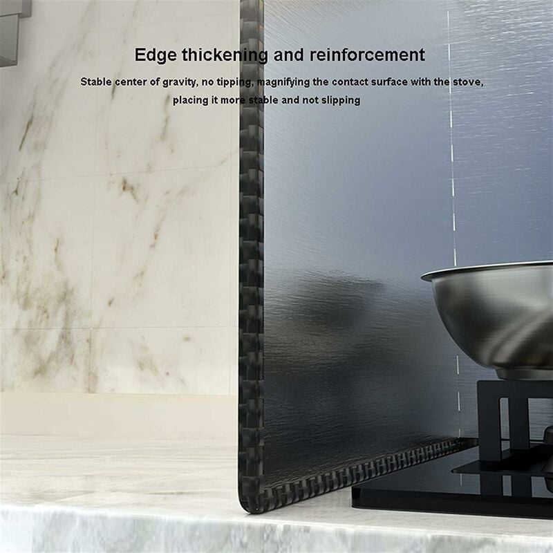 LIYI929GP Plaque Anti Projection Cuisine Pliable, Protection D'écran pour Cuisinière Evêtement Anti-adhésif Nettoyage Facile Protection Anti-Graisse, Lavable Protection D'écran Anti-éclaboussures