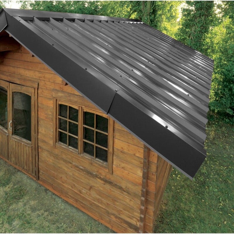 Bac acier laquée 1045 63/100 - Coloris - Gris anthracite RAL 7016, Largeur - 105 cm, Longueur - 250 cm - 3