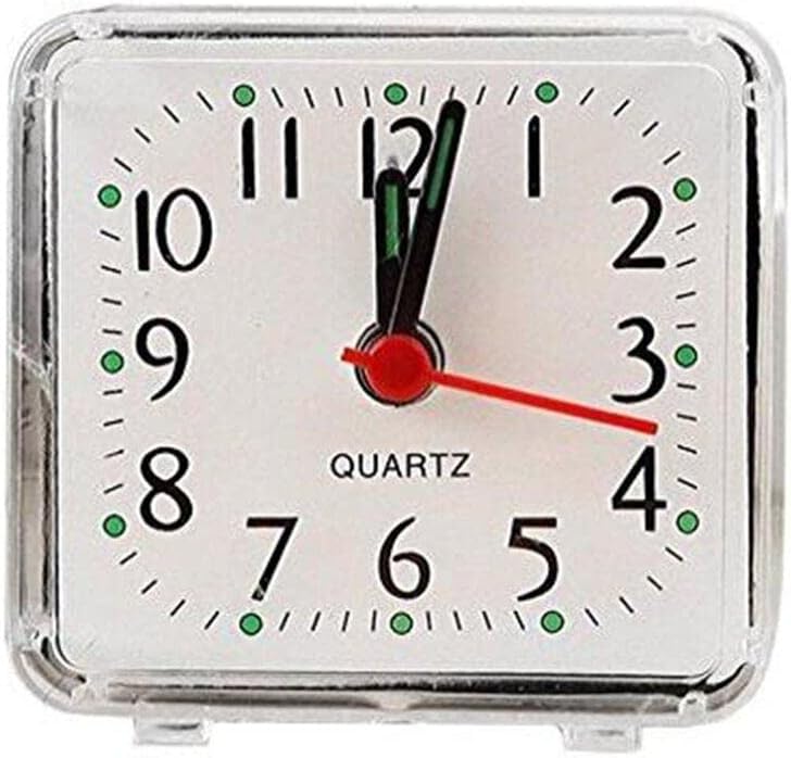 Carré rond petit réveil snooze silencieux sillage de sillage de sillage