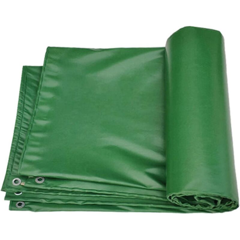 Acoperire groasă, 2m x 5m, ultra-rezistentă, verde pentru lemne de foc