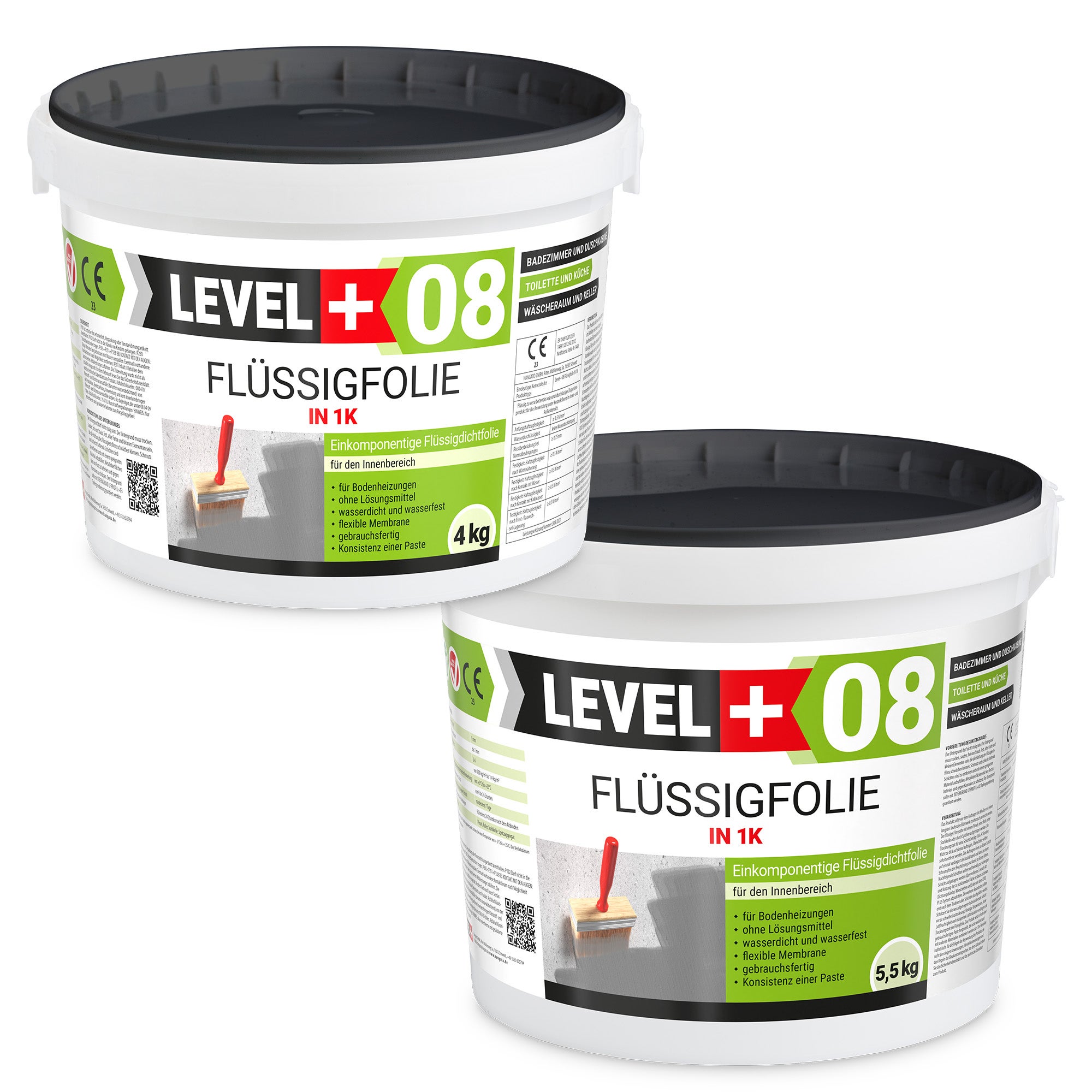 LEVEL+ Płynna Folia Uszczelniająca FLÜSSIGFOLIE IN L+08 - 9,5KG