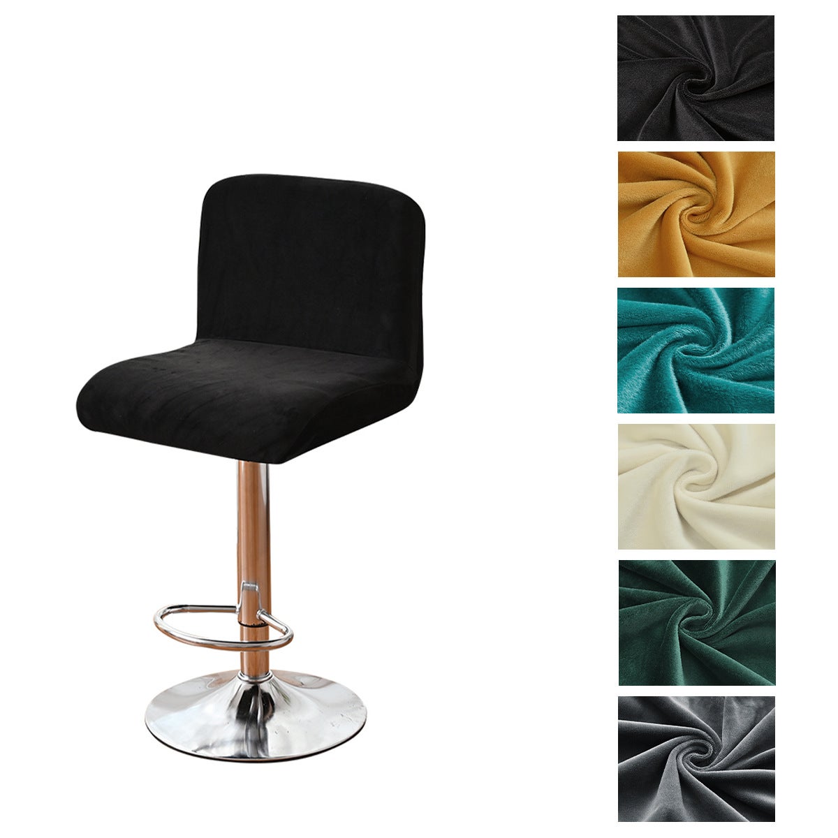 Imperméable Housse Tabouret Rond 2/4/6 Pièces Housse De Tabouret De Bar Ronde En Cuir PU - Housse De Siège De Bar Ronde élastique - Housse De