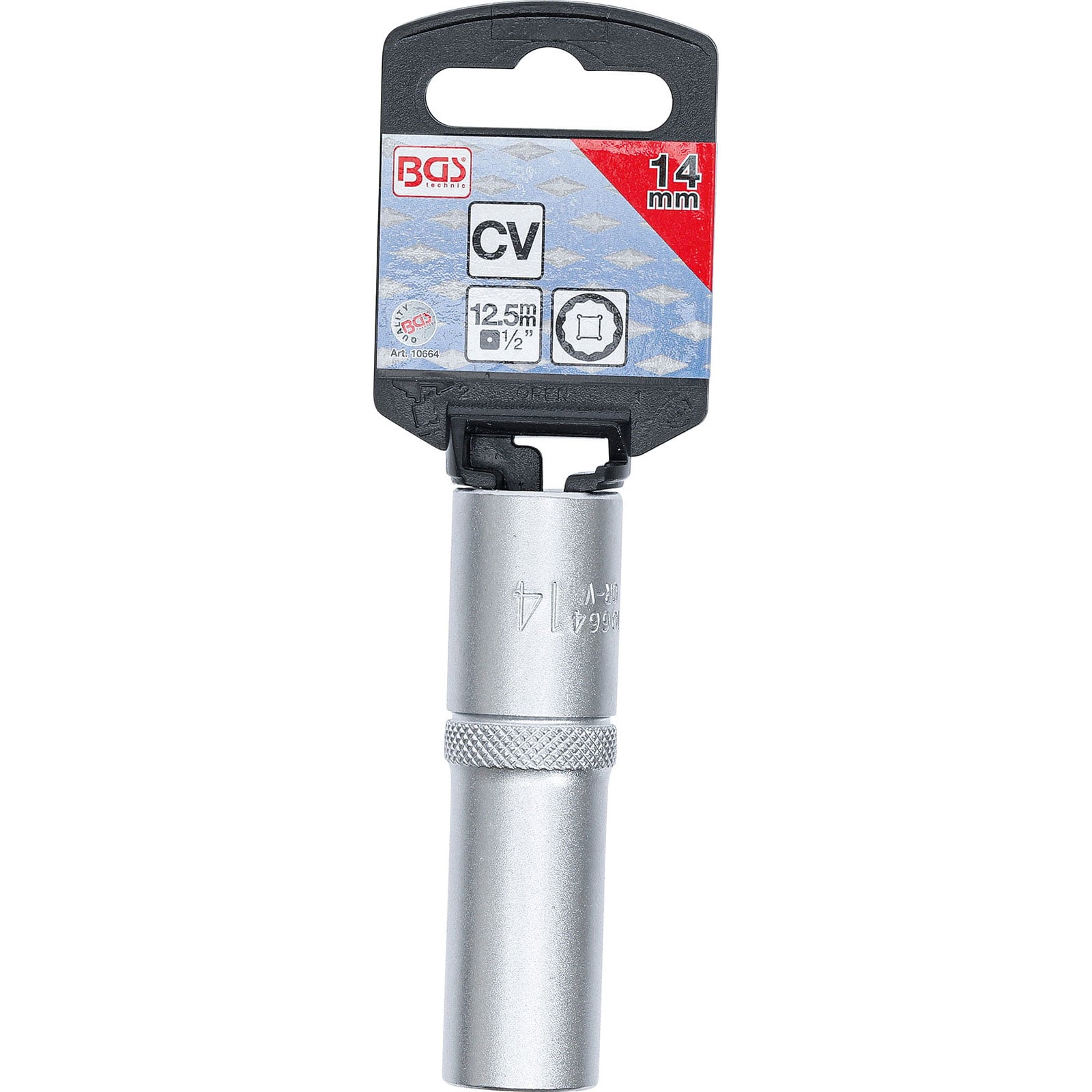 Douille pour clé, douze pans, longue | 12,5 mm (1/2