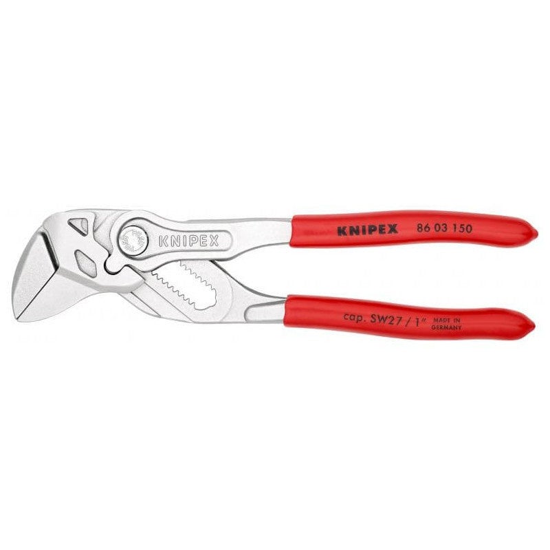Szczypce nastawne KNIPEX Stal chromowo-wanadowa 14 pozycji Zatrzask Czerwony