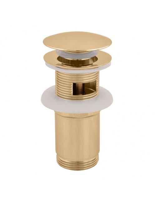 Siphon Lavabo Or Avec Bonde Pop-up – Rea – Neuf Sous Emballage