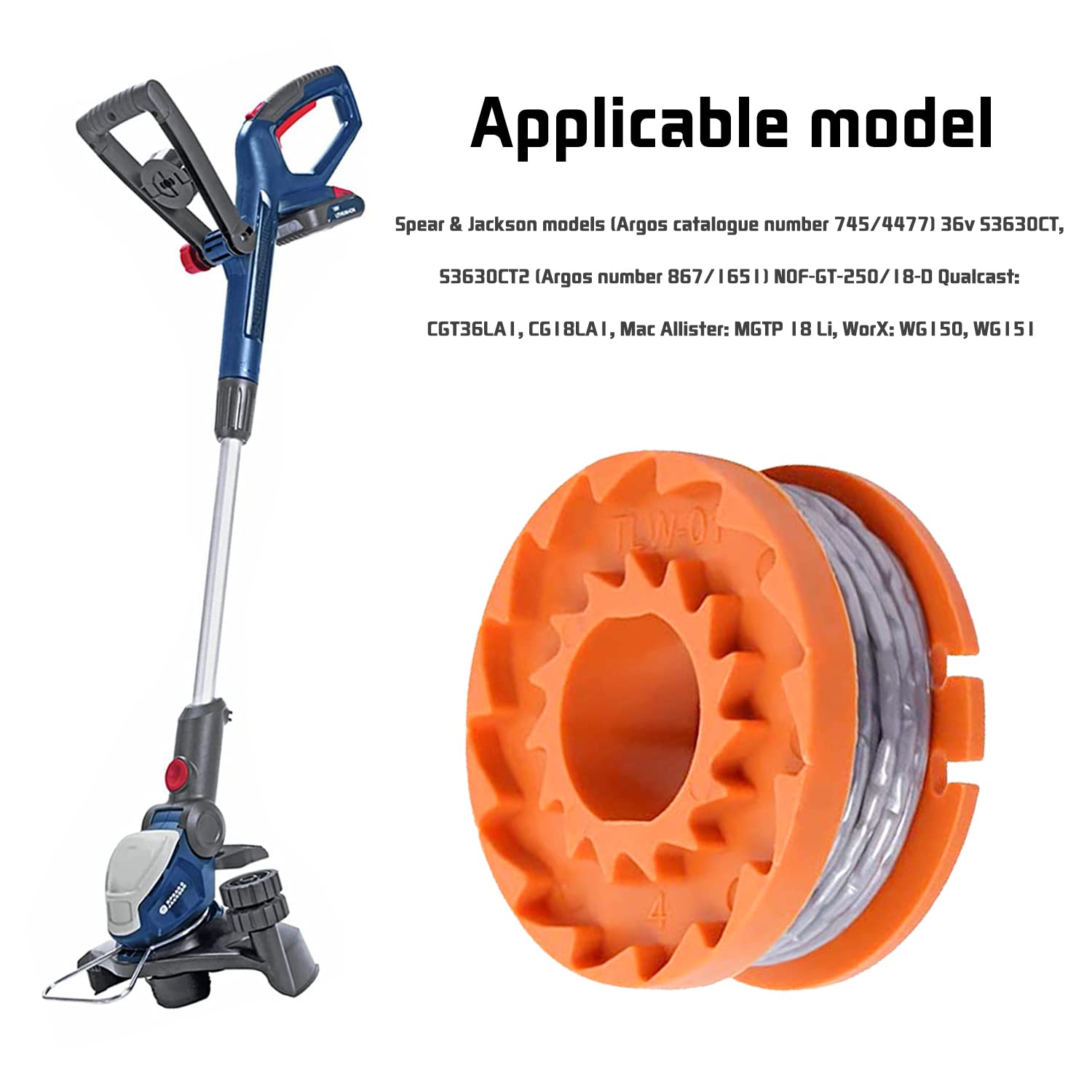 LYDIDO Lot De 8 Bobines De Fil De Débroussailleuse Copatibles Avec