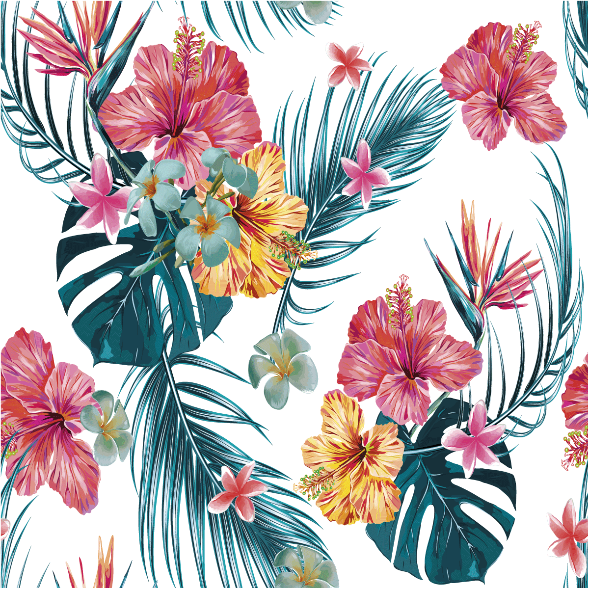 Adesivo arazzo tropicale San Felipe - Sticker adesivo - adesivi murali - 30x30cm - 2