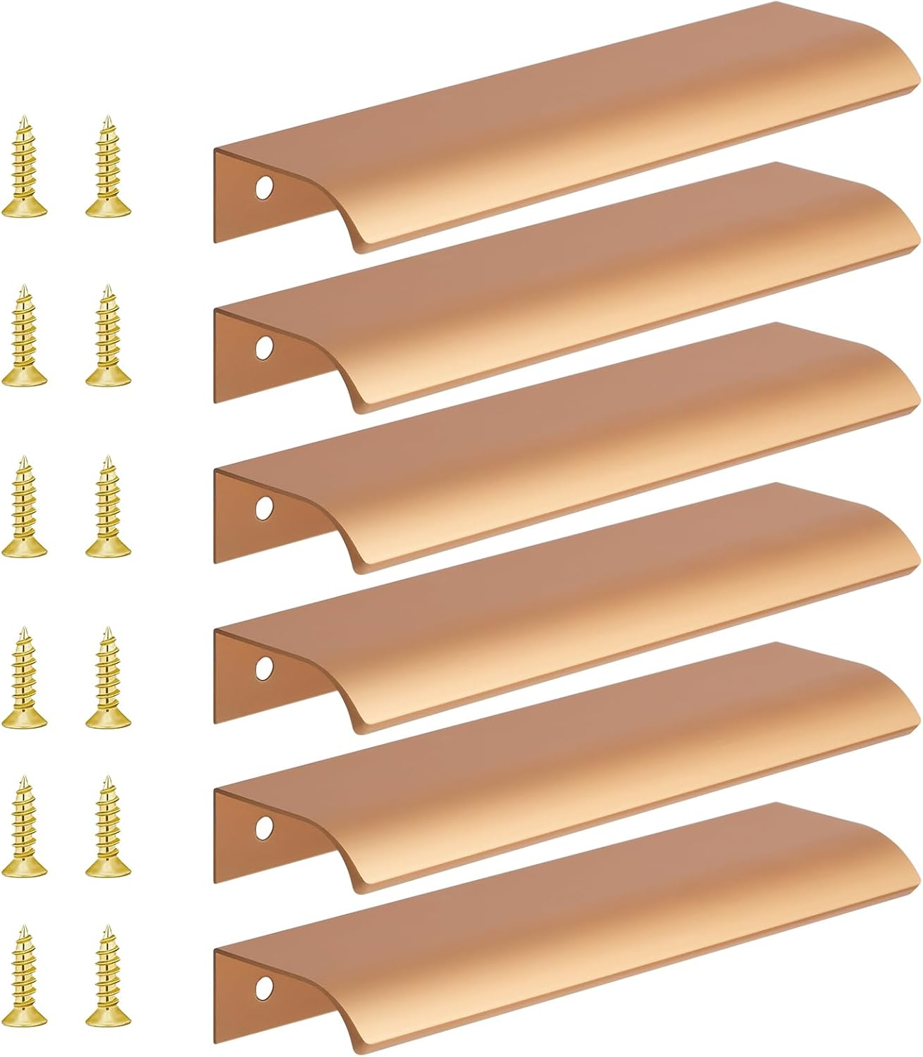 Lot De 5 Poignées De Tiroir/armoire – Doré Brossé – 160 Mm (6,25 Pouces) – Quincaillerie Neuve