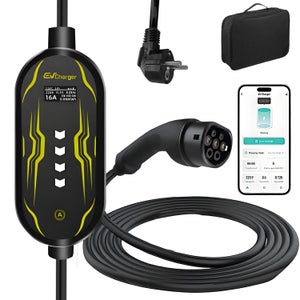 Stazione Di Ricarica Per Auto Elettrica Wallbox Pulsar Plus T2 22kW Trifase 32a Con Cavo 5m Nero Ricarica Auto Elettrica