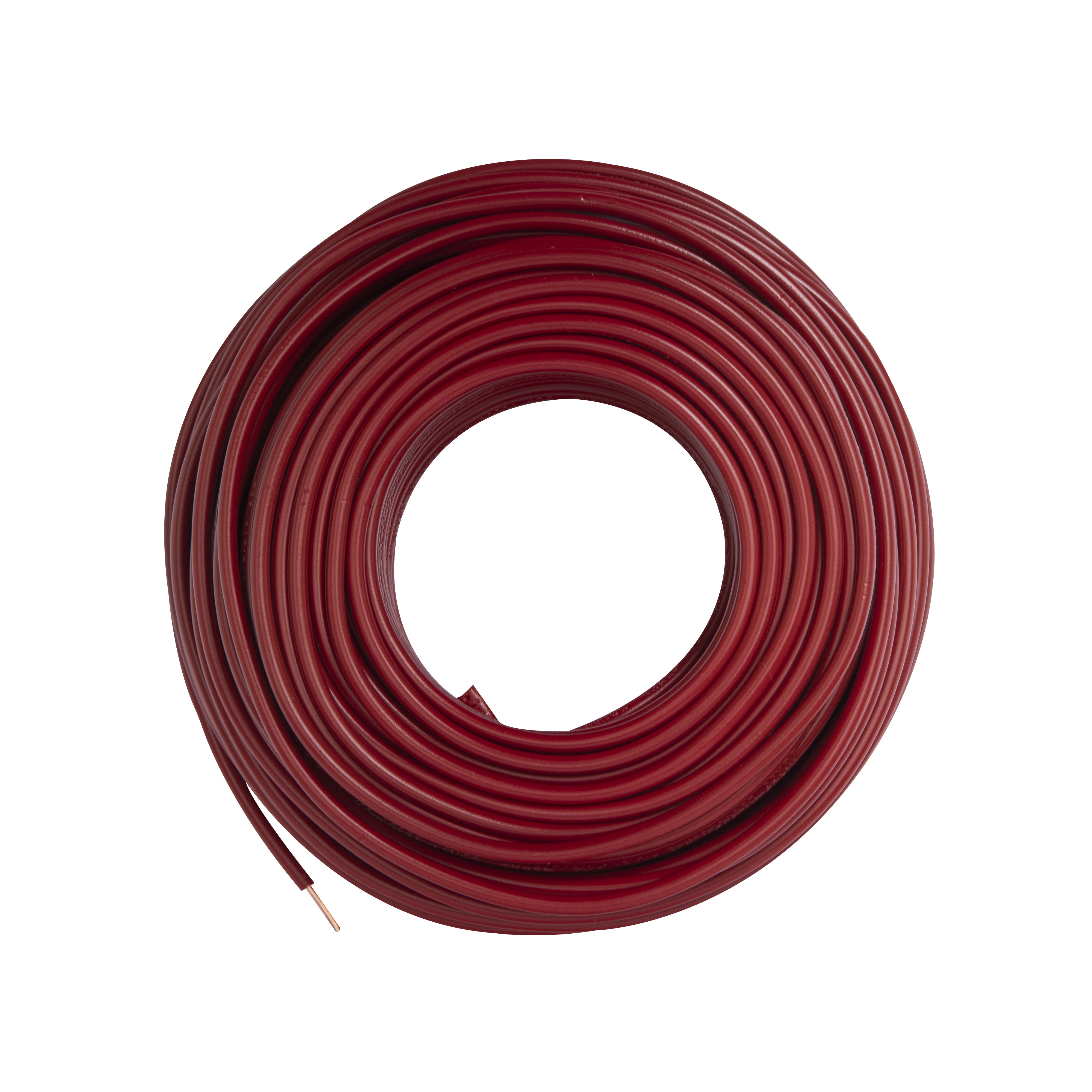 Fil électrique H07V-U 2,5mm² rouge - 25m - Zenitech - 4