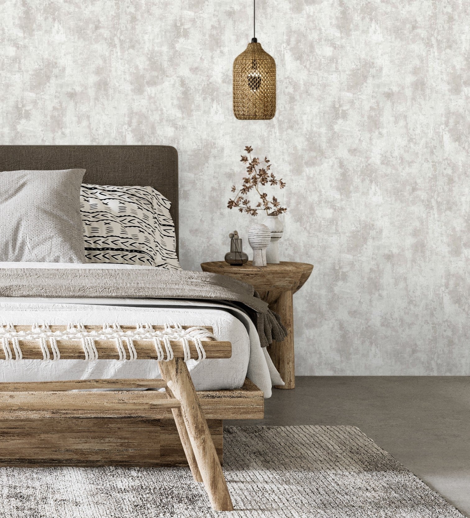 Papier peint stuc effet nacré blanc - Velkan 681969 de GAULAN - Rouleaux de 10 m x 0,52 m - 4