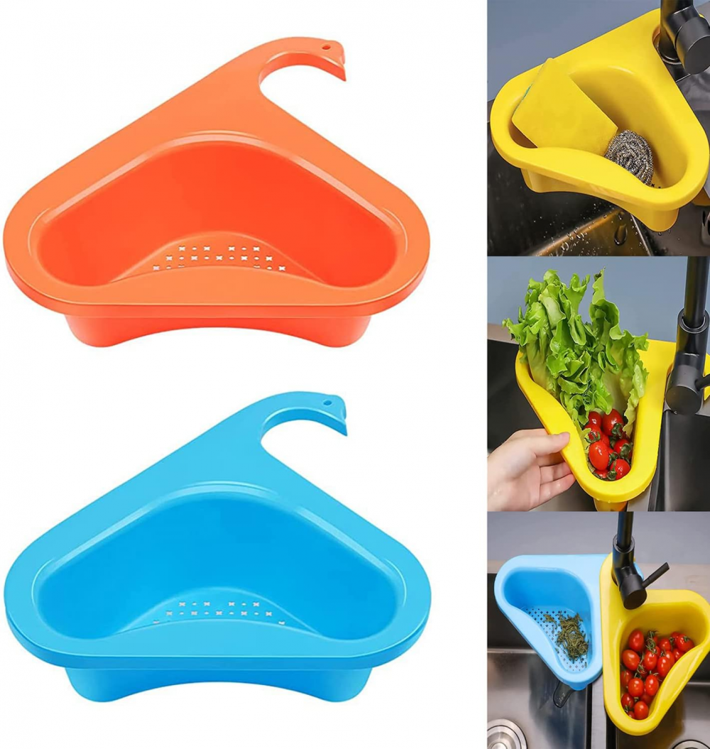 Passoire De Cuisine 2 En 1 Petite Passoire De Cuisine Passoire Bol De Lavage De Fruits Et Légumes En Plastique Panier De Vidange Double Couche Bol Avec Poignée