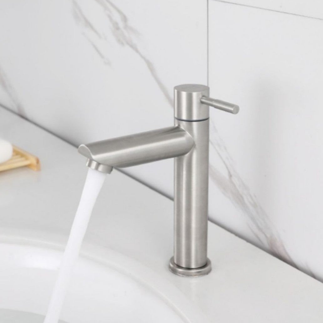 304 Acier Inoxydable Petite Taille Simple Lavabo Froid Robinet Salle De Bains Salle De Bains Armoire Lavabo Bassin Robinet 99036893