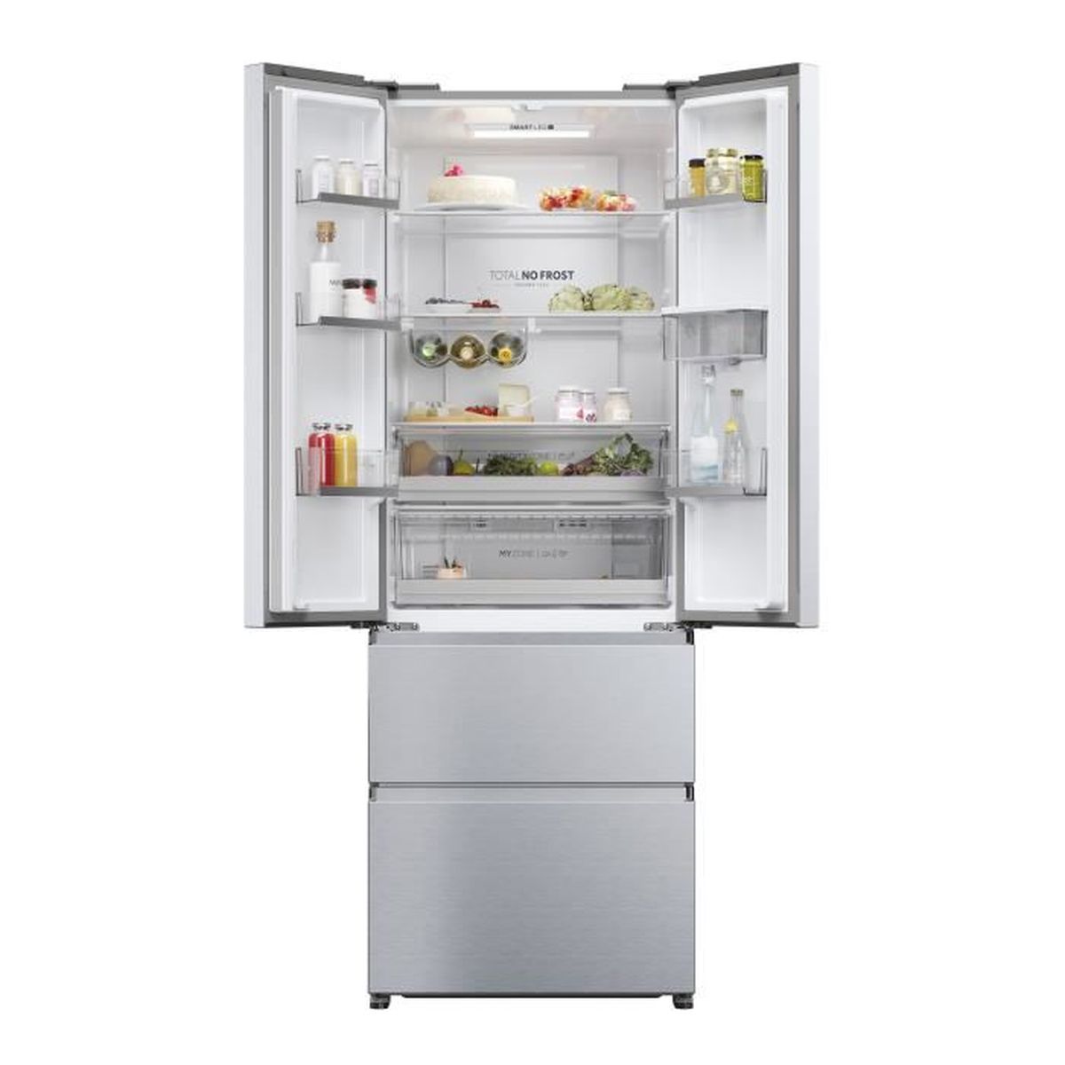 Réfrigérateur multiportes Haier 477 L Total No Frost compresseur Inverter 37 dB argent - 2