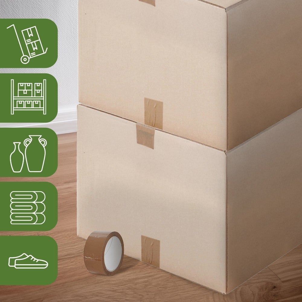 Pack and Move - Lot 20 cartons déménagement seconde main - 57 x 39 x 34 cm - Cartons réemployés - Seconde vie - 1 adhésif offert - 5