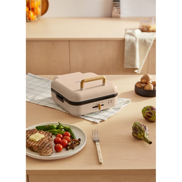 CREATE - STONE STUDIO PRO - Wielofunkcyjny grill do kanapek z otwieraniem na 180º - Sable