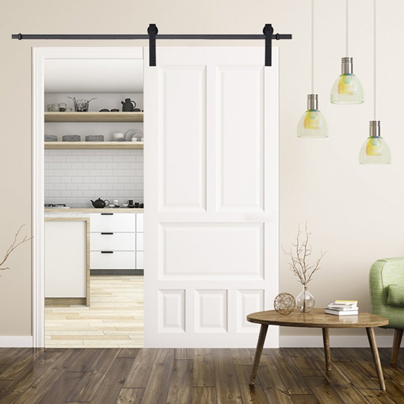 Sistema de puertas correderas Sistema de puertas correderas Kit de herrajes para puertas correderas de madera-Rayas-152cm - 5