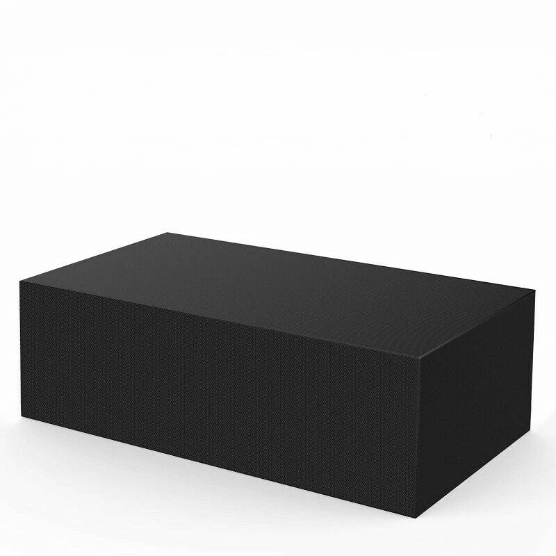 Wodoodporny pokrowiec ochronny na meble ogrodowe, czarny, tkanina Oxford 210D (130 x 130 x 75 cm)