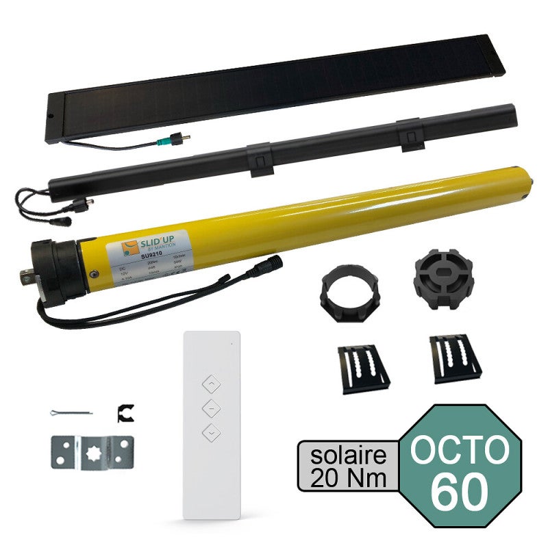 Kit de motorisation radio solaire pour volet roulant 40 kg 20 Nm — free download