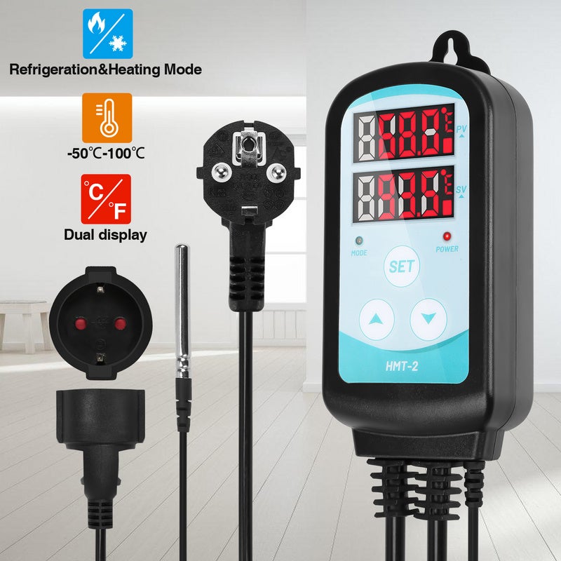MH1210A Mini termostato digitale a LED con sonda sensore (AC220V) | Leroy Merlin
