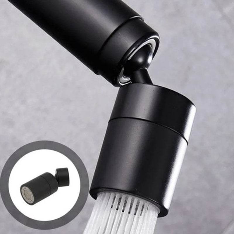Głowica kranu oszczędzającego wodę - obrotowa głowica kranu - 2 tryby - 360 stopni - nasadka kranu - z różnymi akcesoriami