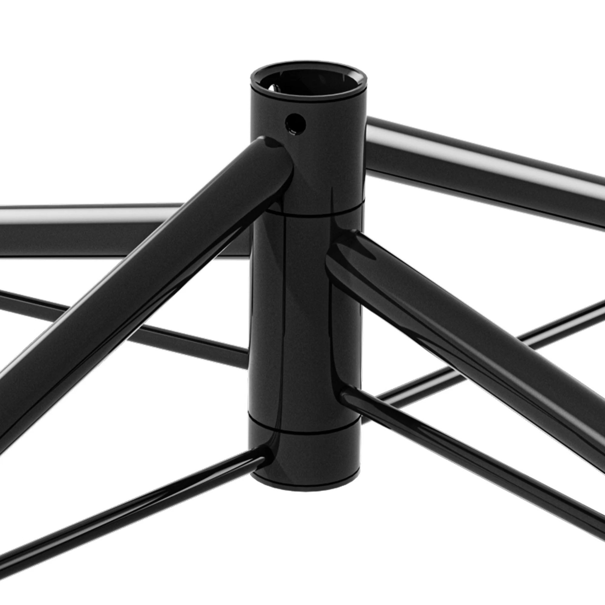 Sapin de Noël Artificiel 225cm à Flocons de Neige Balconera 550 LED, 1346 Branches, avec Support en Métal Pliable, Décoration de Fête - 8