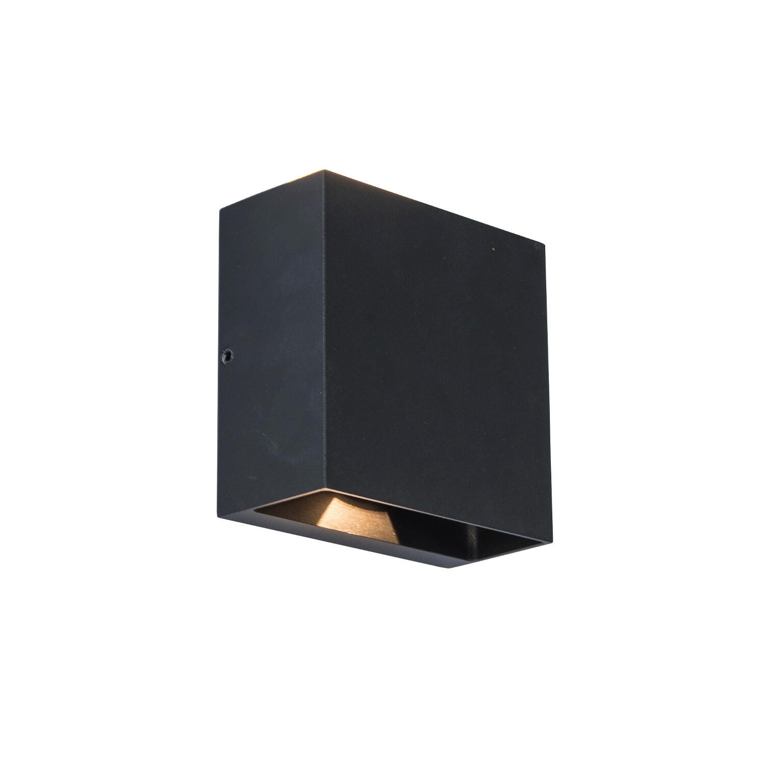Kinkiet zewnętrzny GEMINI LED 10W Ciepła biel 400lm czarny wym: 11x11x5,4 cm IP54 Lutec