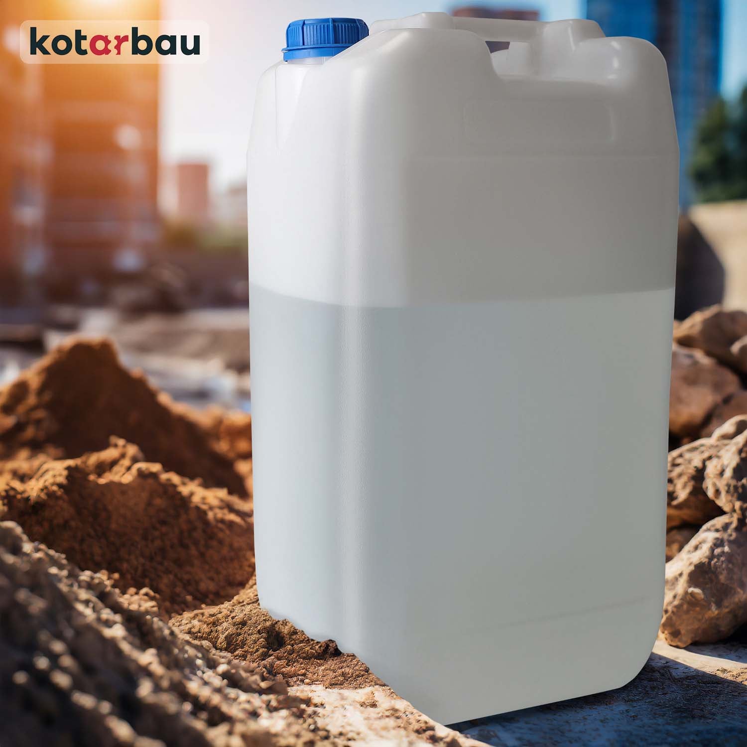 Réservoir Eau Potable 30L Avec Robinet Métal - Bidon Camping KOTARBAU - Poignée Et Bouchon Liège