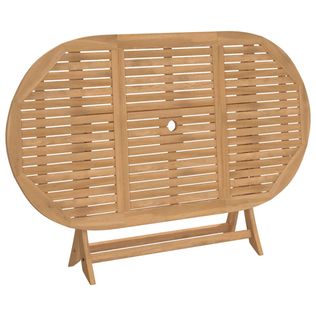 Table pliable de jardin 160x85x75 bois d'acacia solide - 7