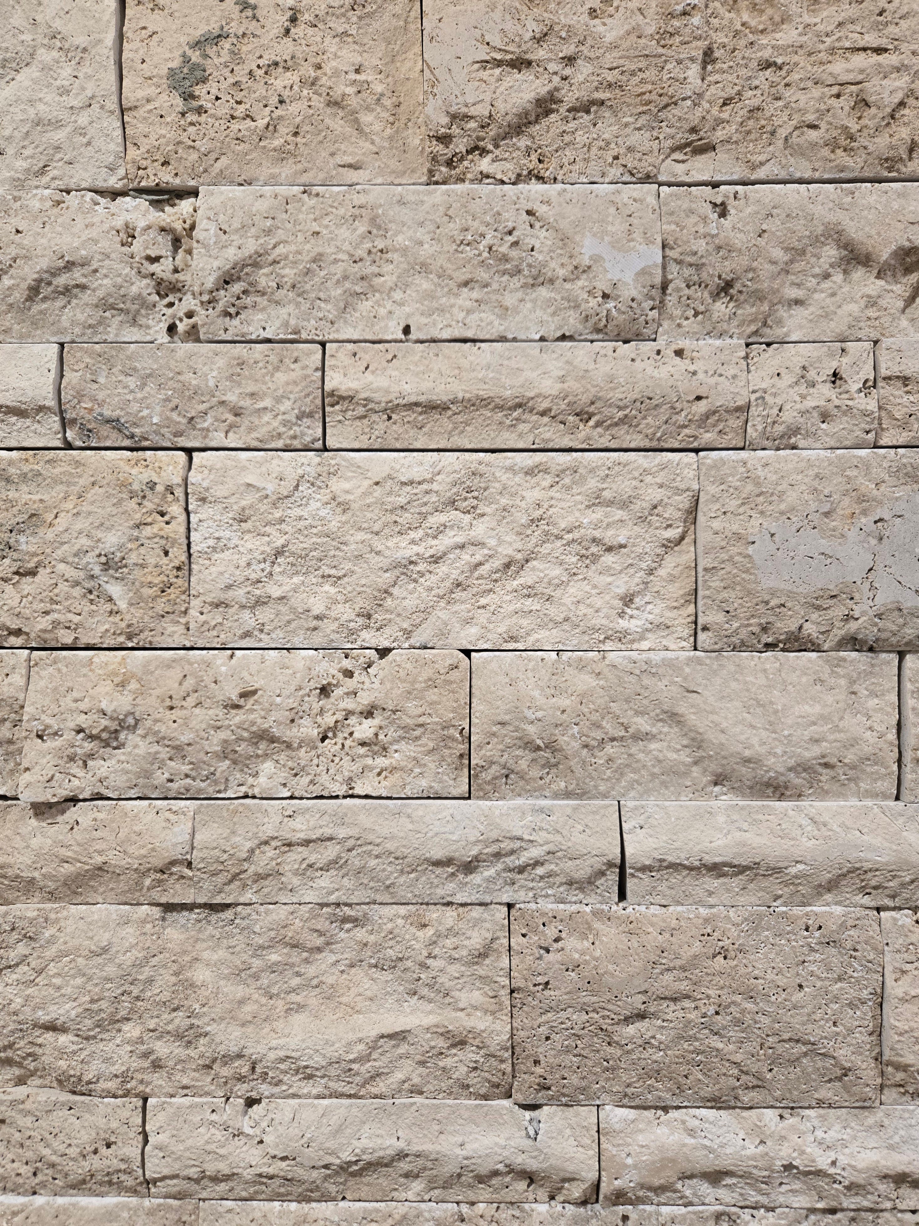 Parement en travertin Mixte brut – BL x 10 x ép. 2,2 cm - 4