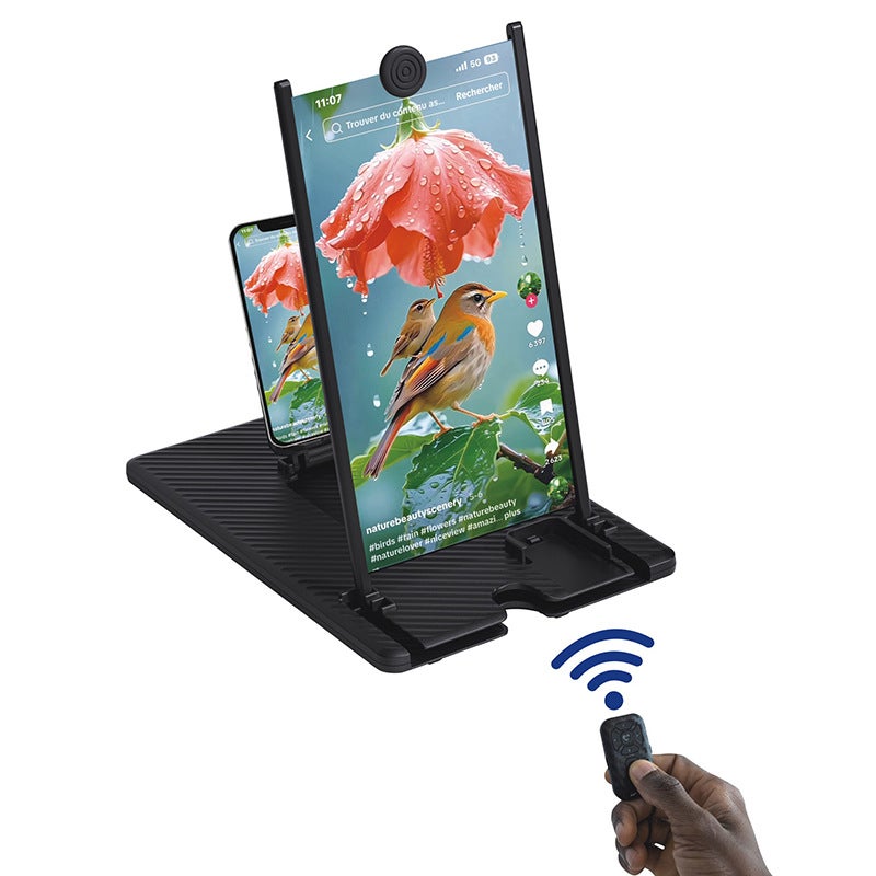 Agrandisseur D'écran Smartphone 3D - Amplificateur De Vision, Filtre Lumière Bleue, Design TV Rétro