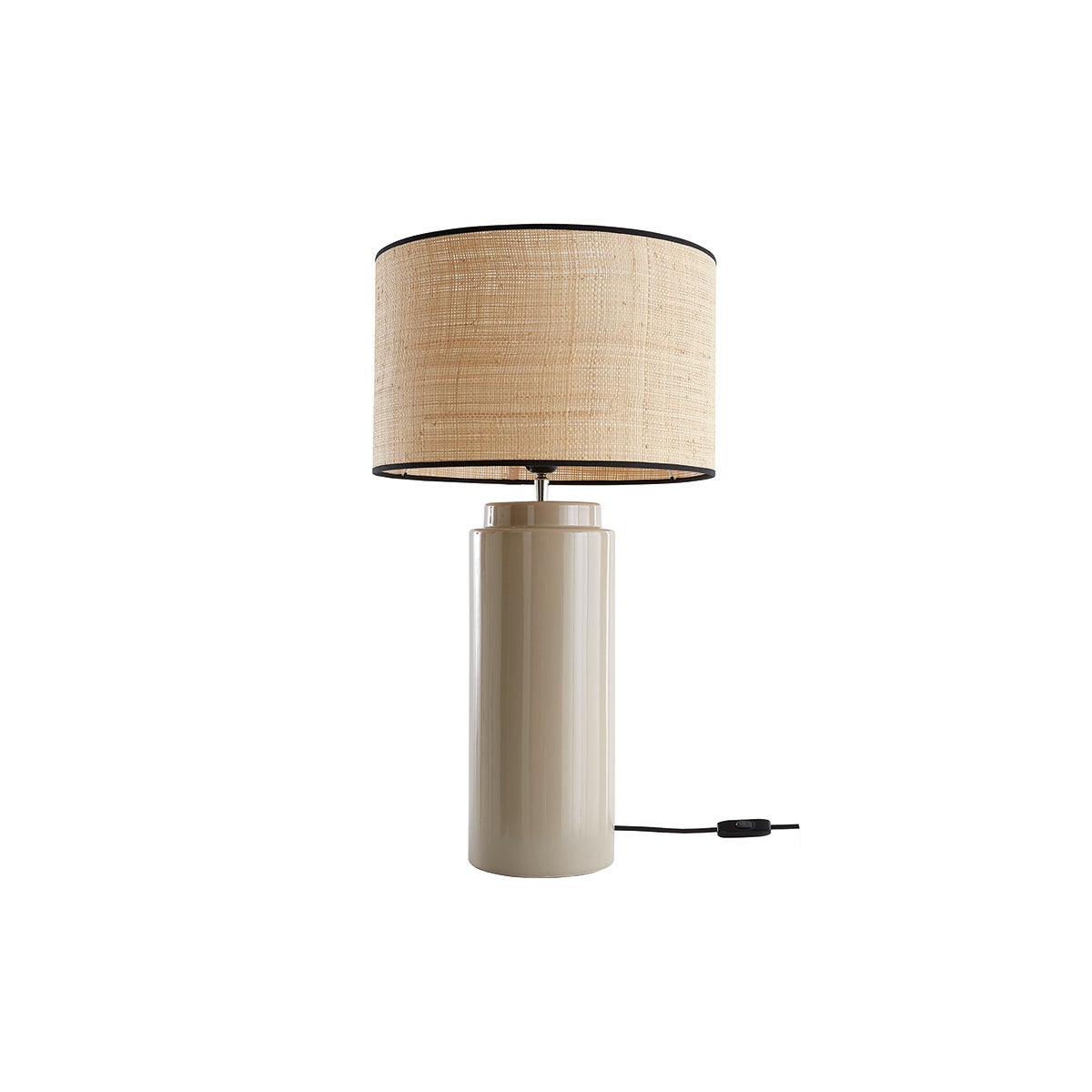 Lampe De Table Markslöjd En Céramique Blanche Avec Oiseaux, 31 Cm