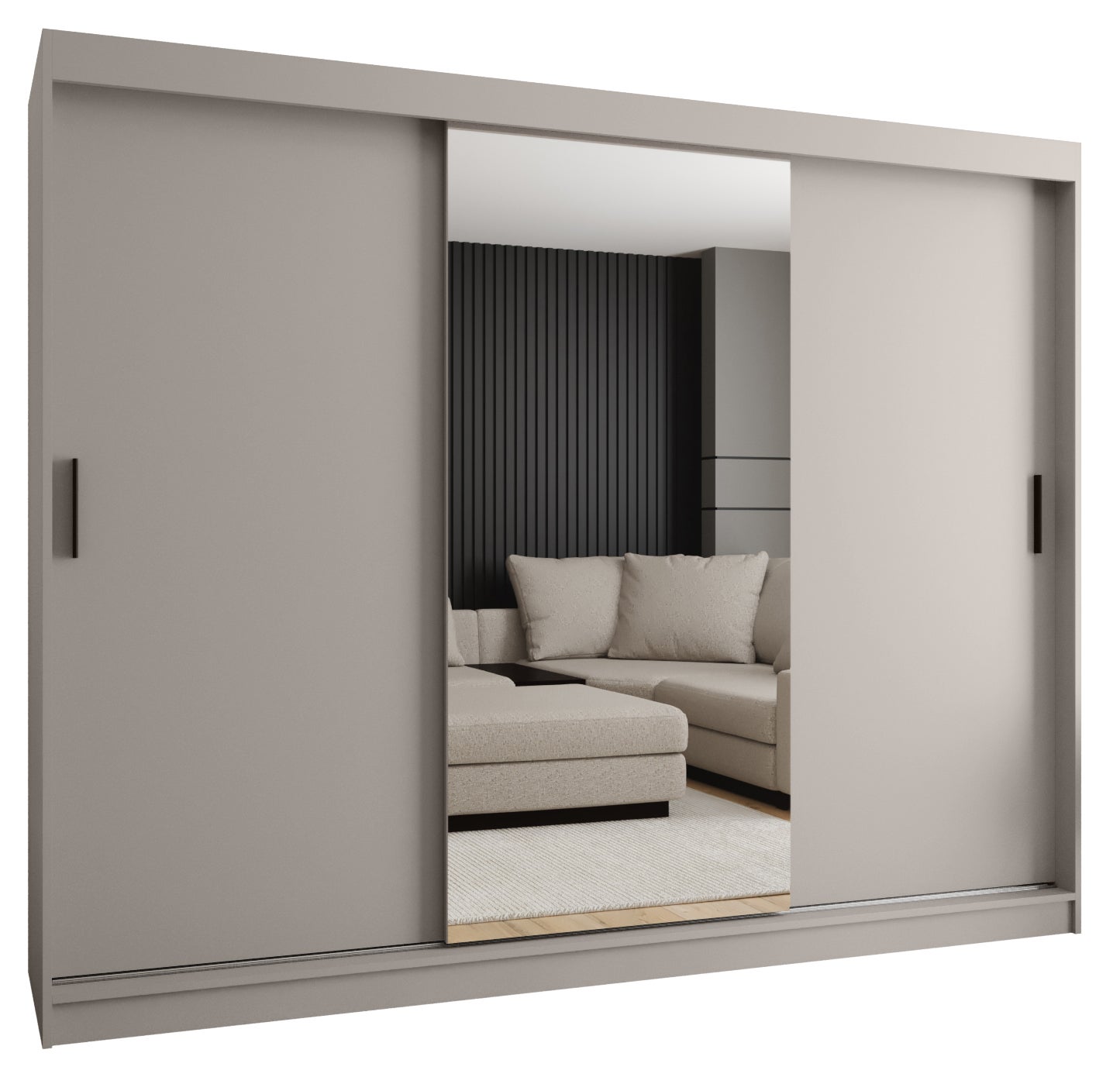 Szafa przesuwna garderoba RUBINO T1 250 x 62 x 200 cm Kaszmir