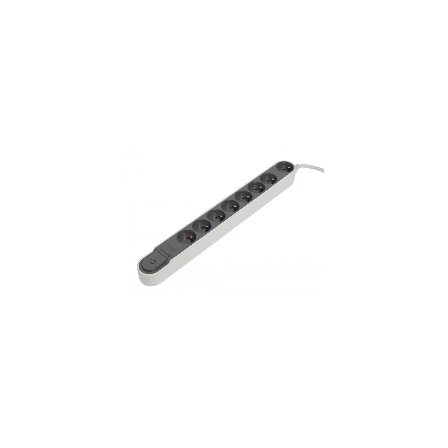 Chacon - prise multi. 1.5 m 8x16a avec inter. Gris fonce - | Leroy Merlin