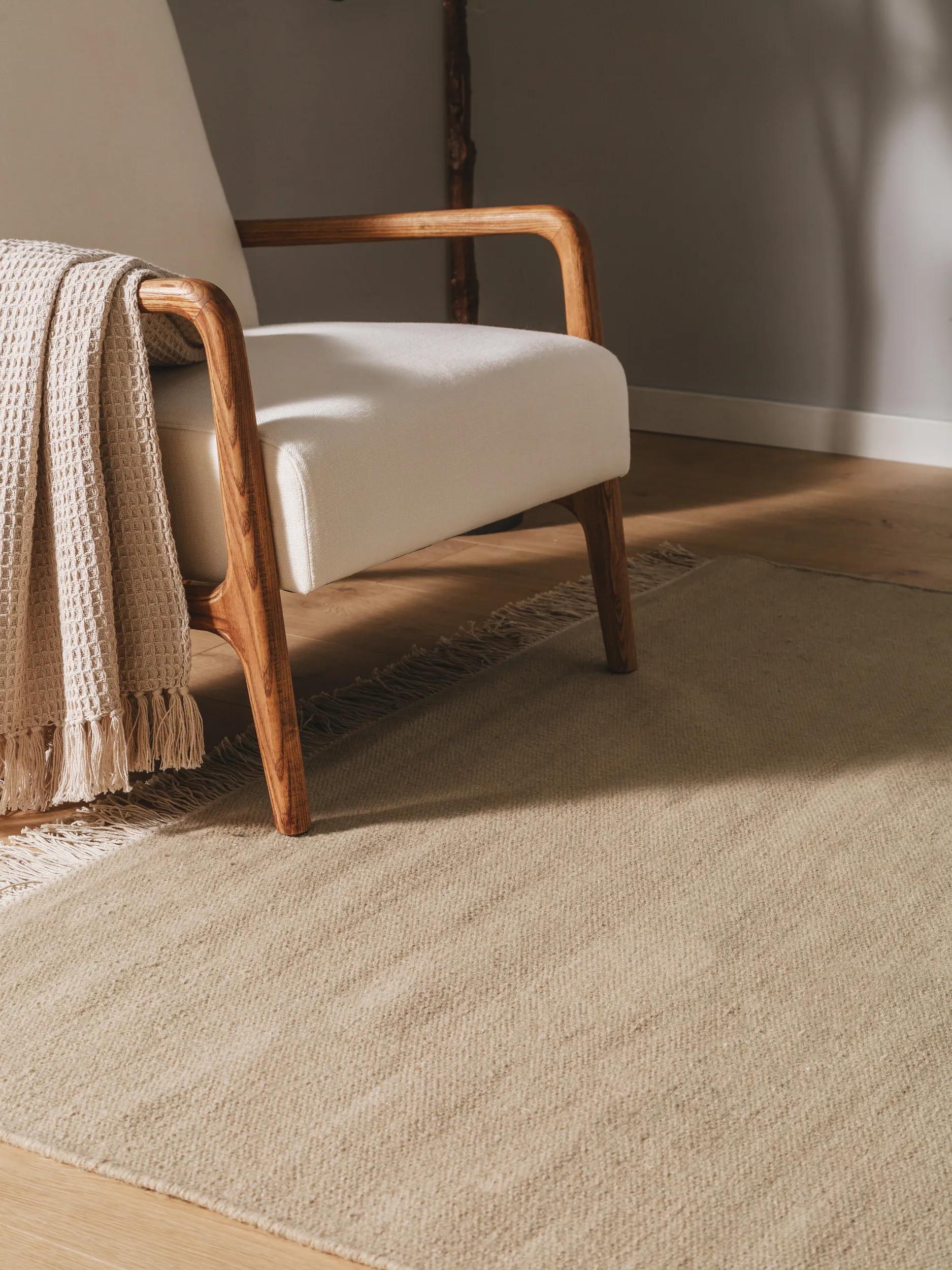 BENUTA - Tapis de laine Liv beige 170x240 cm - 3