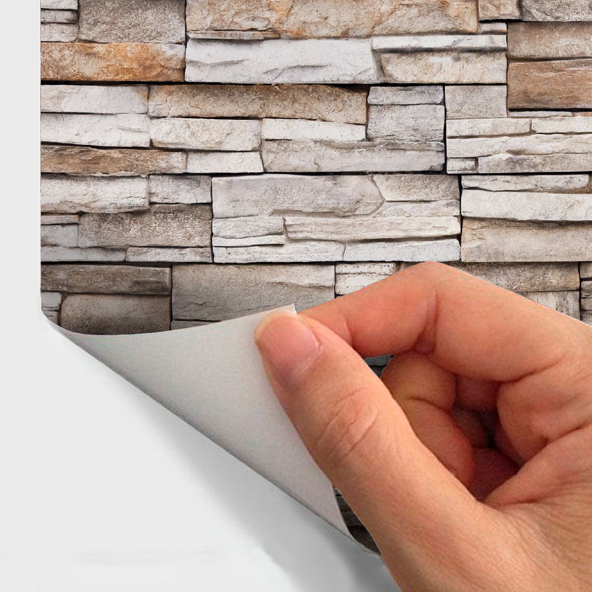 Adesivi pietra Rivestimento in pietra della Besançon - Sticker adesivo - adesivi murali - 60x60cm - 4