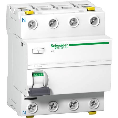 Interruttore Differenziale Schneider Electric IID - 4P, 63A, 300mA, Tipo A, Bianco