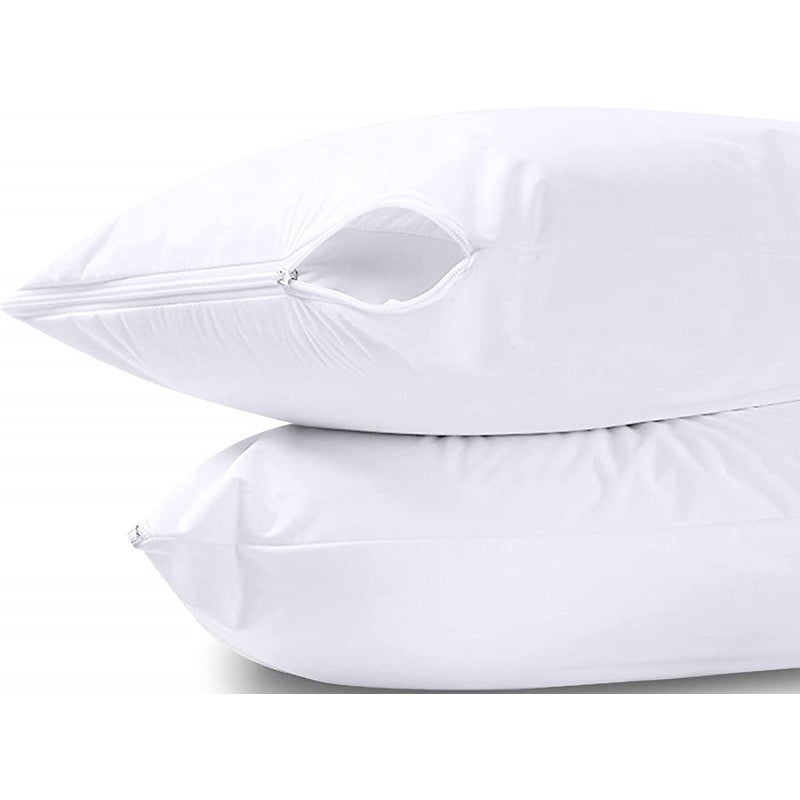 Lot de 2 protège oreiller éponge imperméable anti-acariens 63 x 63 cm - 2