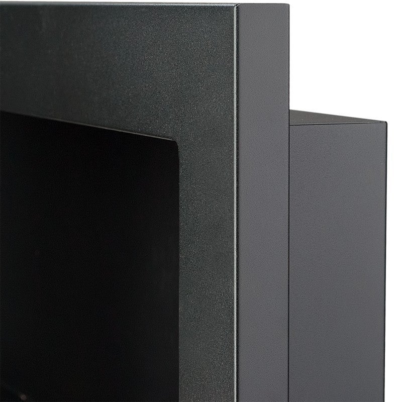 Chimenea de bioetanol Modelo Astrid Negro con cristal protector 65 cm - 9