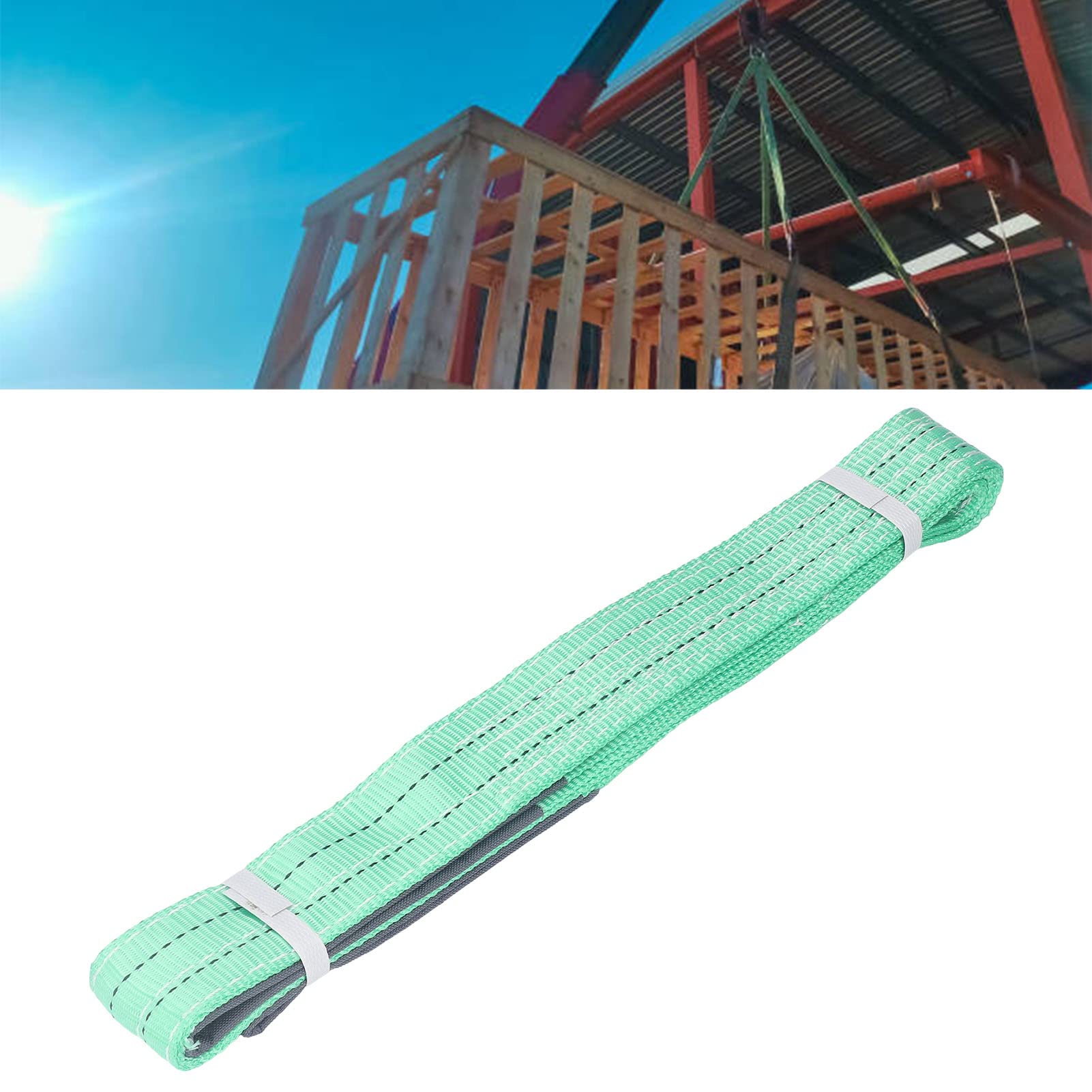 Cinghia Sollevamento Poliestere 75mm X 2m - Capacità 3000kg, Doppie Fibbie Per Gru - Foto 7