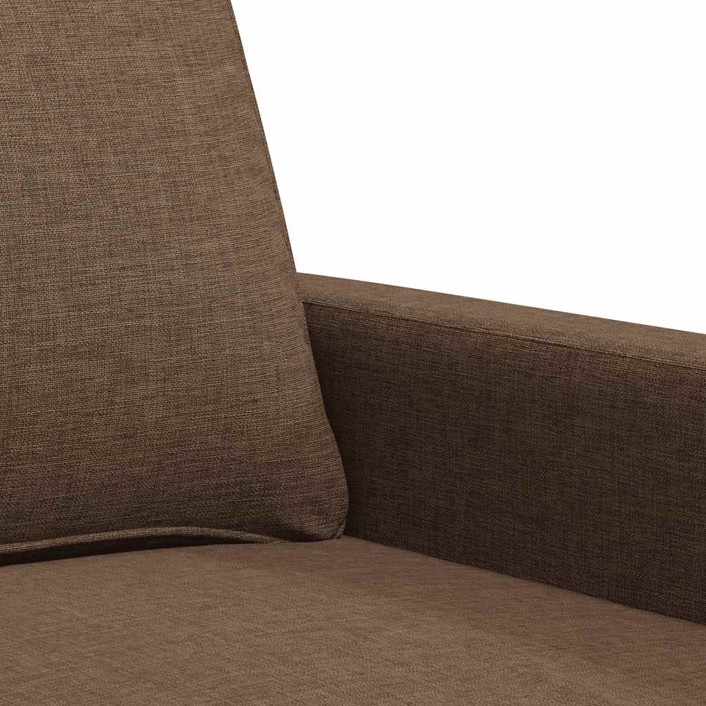 vidaXL Canapé à 3 places Marron 180 cm Tissu - 6