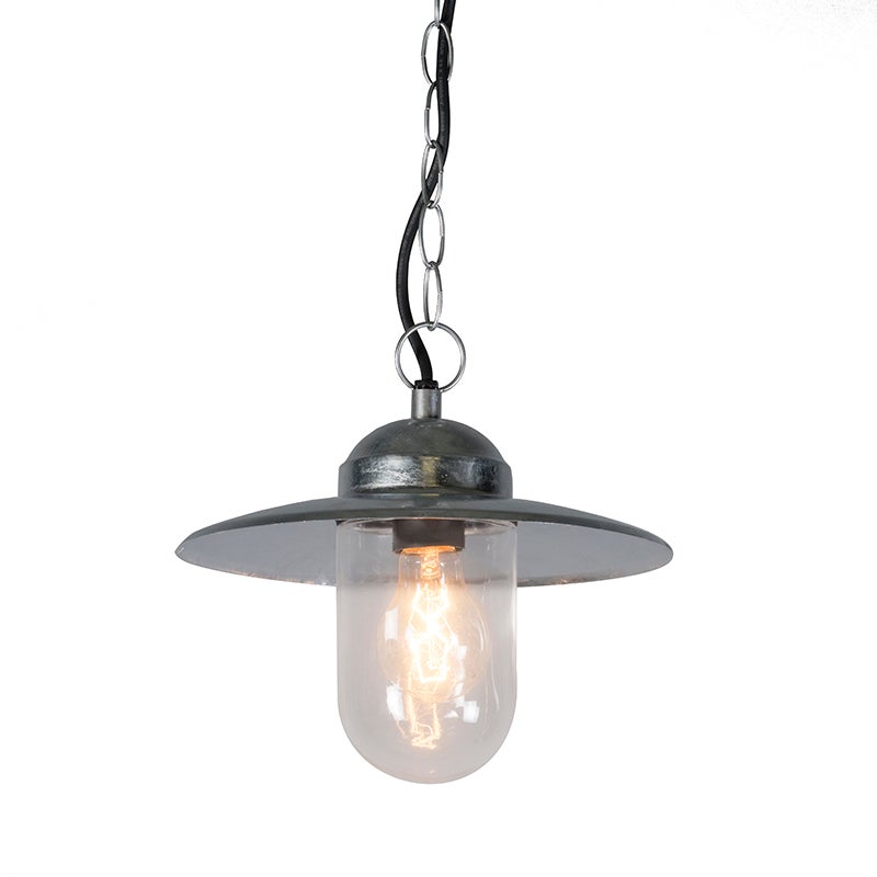Industrialne - wisząca lampa cynkowa, IP44 - Munich