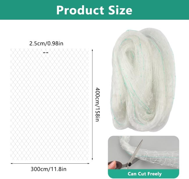 Filet de Protection pour Chat, 8x3m, Renforcé, Résistant aux Filet de Protection pour Chat, 8x3m, Renforcé, Résistant aux