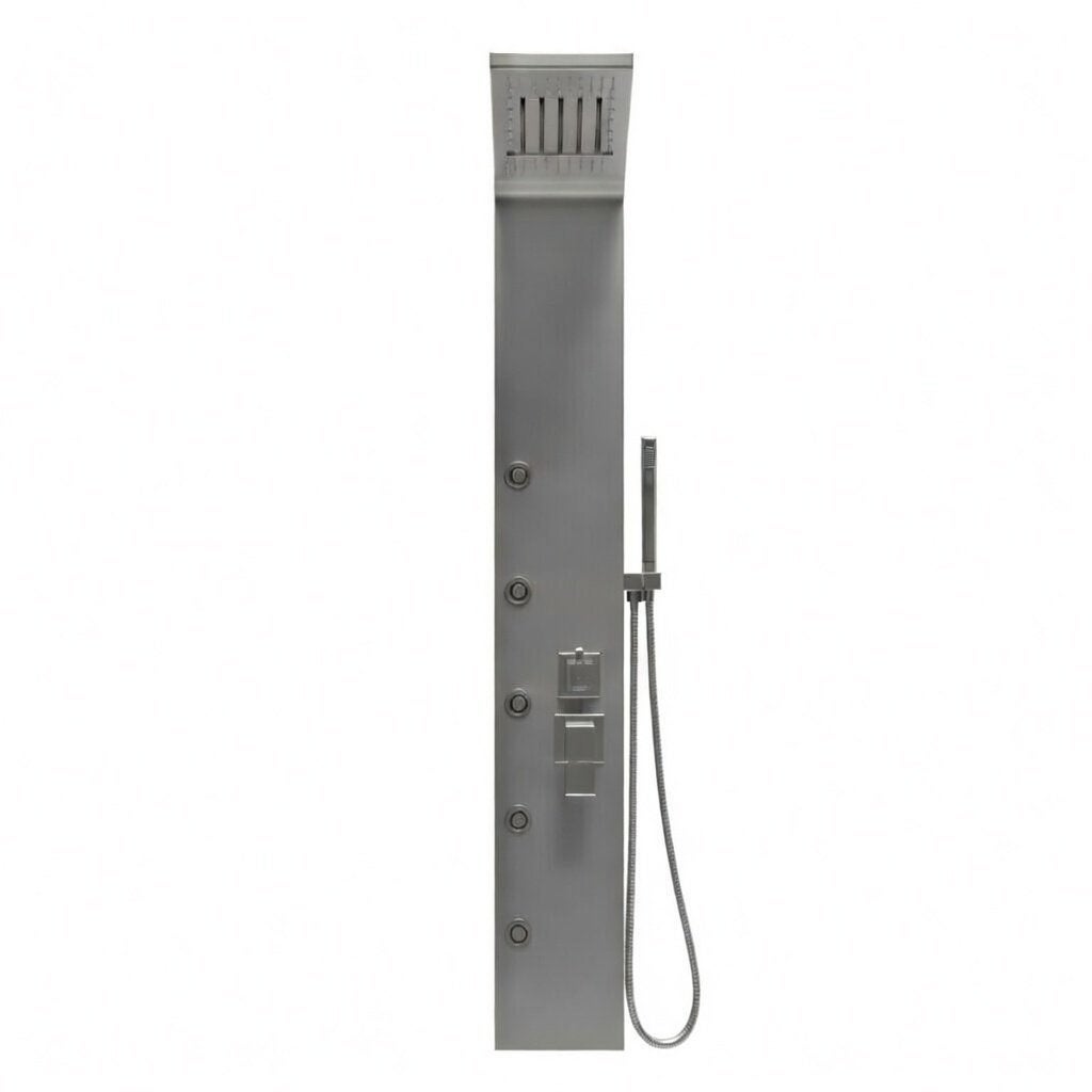 Columna de ducha panel hidromasaje efecto cascada yh8123 nizza cromo