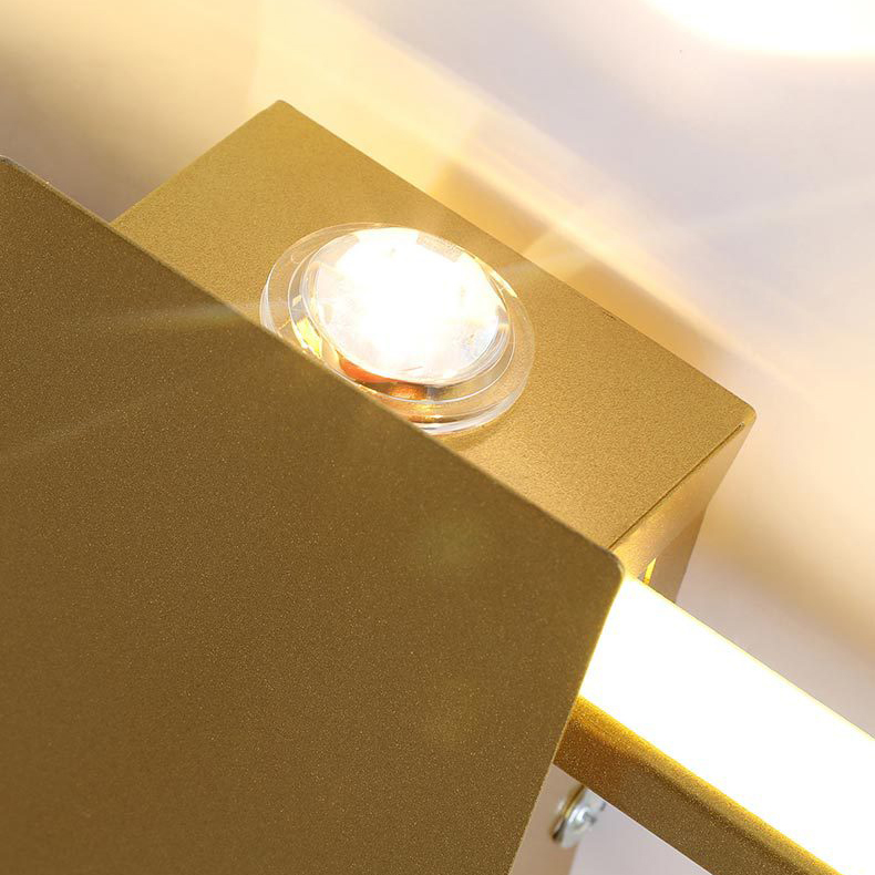 Kinkiet LED 60 cm, kreatywna lampka nocna, oświetlenie dekoracyjne, 3 regulowane temperatury barwowe, kinkiet LED 26 W, czarny - 7