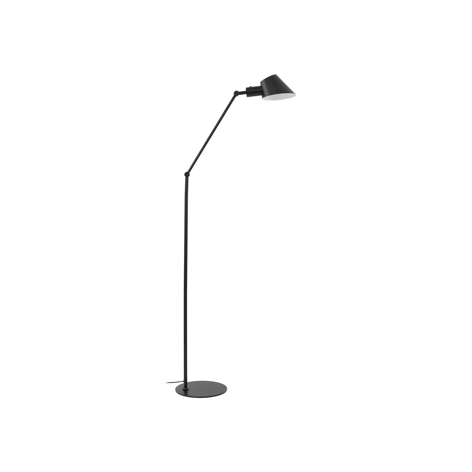Lindby lampe sur pied Corali, noir, métal, hauteur 176,5cm, Lampadaire ...
